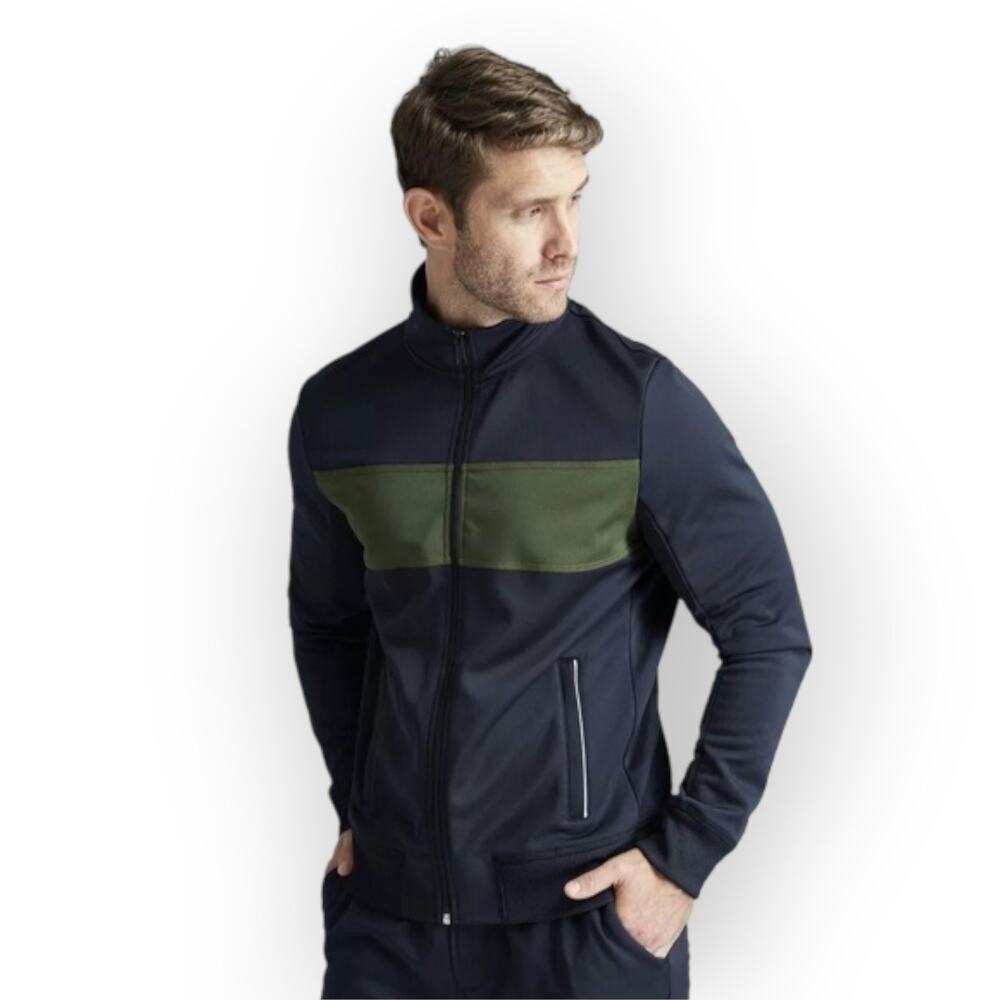 Fourlaps Relay Track Jacket SIZE S Black Green Quick Dry Reflective Running NWT